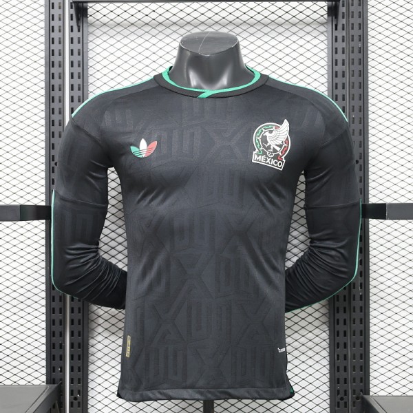 2026 World Cup Mexico Third Player Long Sleeve Jersey/ 2026 墨西哥第二客场球员长袖