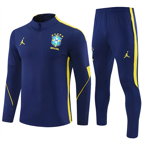 2026 Brazil Training Suit/2026巴西宝蓝色半拉训练服