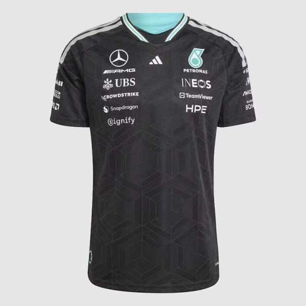 2026 F1 Mercedes Black T-shirt /2026 F1梅赛德斯黑色衣服