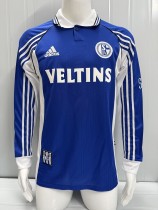 98-00 FC Schalke 04 Home Retro Long Sleeve Jersey/ 98-00沙尔克主场长袖
