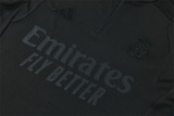 26-27 Real Madrid Training Suit/ 25-26皇马全黑半拉训练服