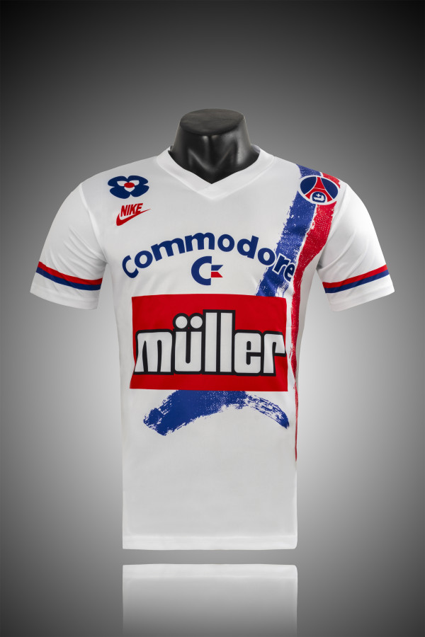 91-92 PSG White Retro Jersey/91-92 PSG巴黎白色复古