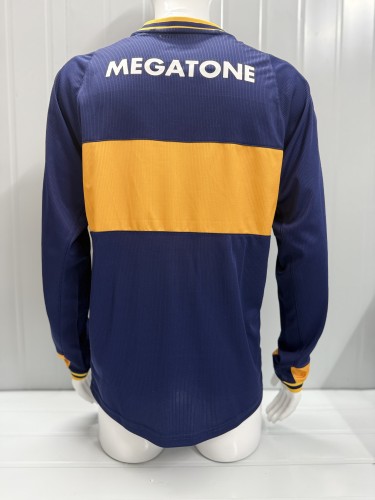 06-07 Boca Juniors Home Long Sleeve Retro Jersey/06-07博卡主场长袖