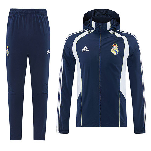 2026 Real Madrid Blue Windbreaker Suit /2026 皇马宝蓝色风衣套装
