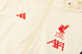 2026 Liverpool White Windbreaker Suit /2026 利物浦白色风衣套装