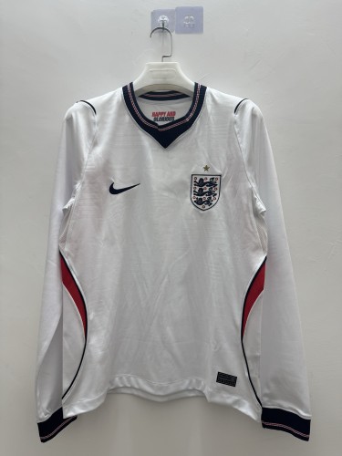2026 England Home Fans Long Sleeve Jersey/2026英格兰主场长袖,球迷版