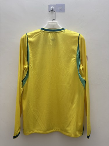 2026 Brazil Home Fans Long Sleeve Jersey/2026 巴西主场长袖,球迷版