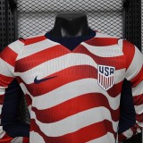 2026 Wolrd Cup USA Home Player Long Sleeve Jersey/ 2026 世界杯美国主场球员长袖