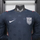 2026 Wolrd Cup USA Away Player Long Sleeve Jersey/ 2026 世界杯美国客场球员长袖