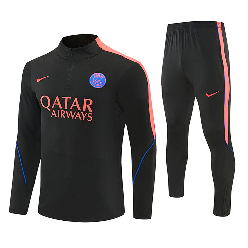 26-27 PSG Black Training Suit/ 26-27PSG巴黎半拉训练服