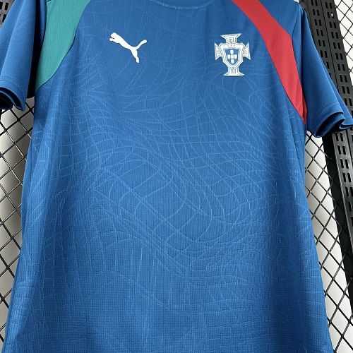 2026 Portugal Blue Training Jersey/2026 葡萄牙宝蓝训练服