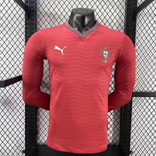 2026 Portugal Home Player Long Sleeve Jersey/2026葡萄牙主场长袖，球员版