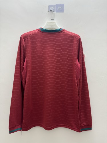 2026 Portugal Home Long Sleeve Fans Jersey/2026葡萄牙主场长袖，球迷版