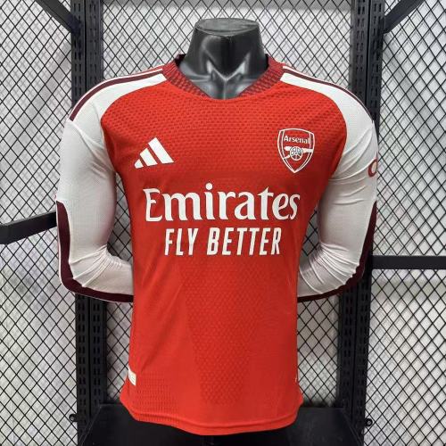 26-27 Arsenal Home Long Sleeve Player Version Jersey/ 26-27阿森纳主场长袖,球员版