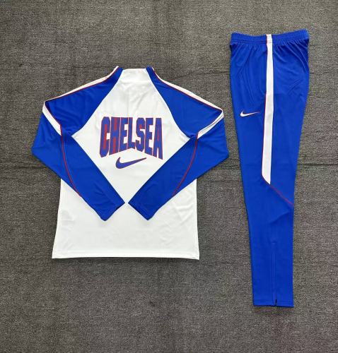 26-27 Chelsea White Training Suit/26-27切尔西白色半拉训练服