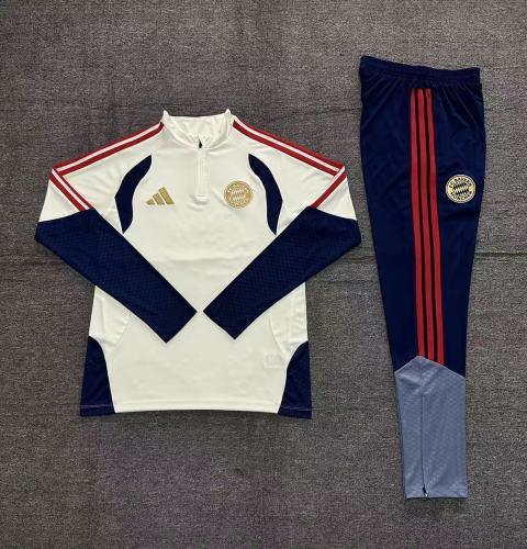 26-27 Bayern Munich Training Suit/ 26-27拜仁米黄色半拉训练服