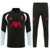 26-27 Liverpool Training Suit/ 26-27利物浦黑色半拉训练服