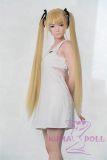 WAXDOLL Full silicone sex doll 147cm A-cup # G53 head with Realistic body makeup