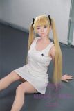 WAXDOLL Full silicone sex doll 147cm A-cup # G53 head with Realistic body makeup