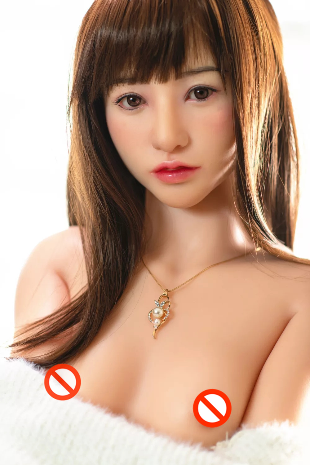 The First 100 Customers 【Amatsuka Moe 's Autograph on Formal Product Certificate】Supervised by Moe Amatsuka AV Actress Silicone Love Doll with RS Class Makeup-Head by Sino Factory  157cm/5.15ft  31kg