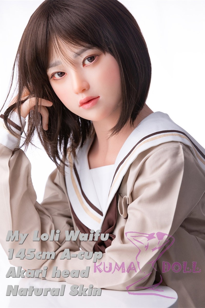 MLW doll Loli Sex Doll 145cm/4ft8 A-cup Akari head TPE material body+head+makeup selectable