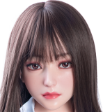 Only Love Sex Doll 158cm/5ft2 B Cup #2 Masami Silicone head+TPE body Thigh removable-Red Bow Tie
