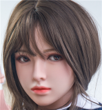 Only Love Sex Doll 158cm/5ft2 B Cup #2 Masami Silicone head+TPE body Thigh removable-Red Bow Tie