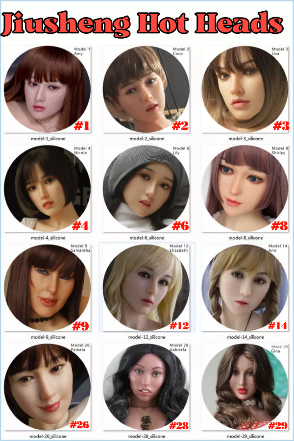 Jiusheng Doll Sex Doll heads Collection Page Material selectable with M16 bolt