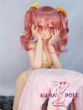 Aotume Doll Full Silicone Sex Doll 135cm AA-cup Slim body with Head #57 Pink hair