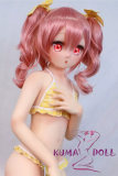 Aotume Doll Full Silicone Sex Doll 135cm AA-cup Slim body with Head #57 Pink hair