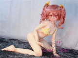 Aotume Doll Full Silicone Sex Doll 135cm AA-cup Slim body with Head #57 Pink hair