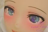 Real Girl Anime style TPE love doll 146cm/4ft8 B-cup #A2 head orange wig