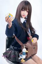 Only Love Sex Doll 149cm/4ft9 C-Cup #4 Yu Silicone head+TPE body Thigh removable-Dark blue school uniform