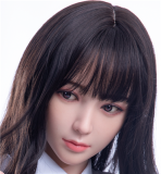 Only Love Sex Doll 149cm/4ft9 C-Cup #4 Yu Silicone head+TPE body Thigh removable - White top sky blue shorts