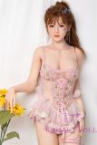Only Love Sex Doll 158cm/5ft2 E Cup #E Silicone head+TPE body- Pink hollow dress