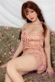 Only Love Sex Doll 158cm/5ft2 E-Cup #C Silicone head+TPE body- Red floral dress
