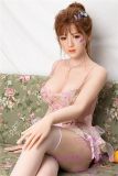 Only Love Sex Doll 158cm/5ft2 E Cup #E Silicone head+TPE body- Pink hollow dress