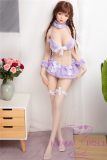 Only Love Sex Doll 158cm/5ft2 E Cup #A Silicone head+TPE body-Purple plaid skirt