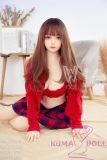 WM Doll TPE Material Sex Doll 156cm/5ft1 B-Cup Doll with Head #153 Red Dress