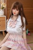 Only Love Sex Doll 158cm/5ft2 E Cup #H Silicone head+TPE body- Pink Pleated Skirt