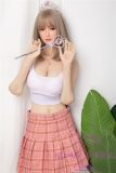 Only Love Sex Doll 158cm/5ft2 E Cup #J Silicone head+TPE body- White top pink skirt