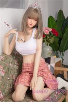 Only Love Sex Doll 158cm/5ft2 E Cup #J Silicone head+TPE body- White top pink skirt