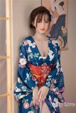 Only Love Sex Doll 168cm/5ft5 D-Cup #E Silicone head+TPE body- Blue floral kimono