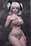 JY Doll Silicone Material Love Doll 163cm/5ft4 F-Cup Linmen head with body makeup