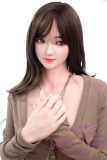 Only Love Sex Doll 158cm/5ft2 E Cup #7 Silicone head+TPE body- White top pink skirt