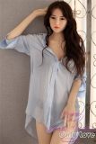 Only Love Sex Doll 168cm/5ft5 D-Cup #F Silicone head+TPE body- Light Blue Shirt