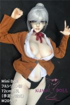Mini doll Full Silicone sexable 72cm/2ft4 N20 head only 3.5kg easy to hide and use