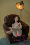 WAXDOLL Full silicone sex doll 147cm A-cup # GD06 head with Realistic body makeup