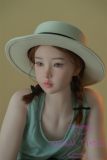 WAXDOLL Full silicone sex doll 147cm A-cup # GD06 head with Realistic body makeup