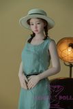 WAXDOLL Full silicone sex doll 147cm A-cup # GD06 head with Realistic body makeup
